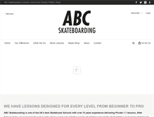 Tablet Screenshot of abcskateboarding.co.uk